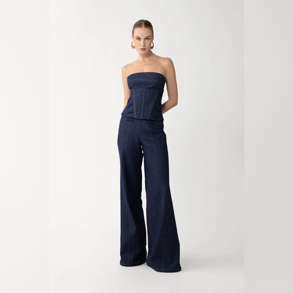 Sau Lee Brooklyn Denim Set